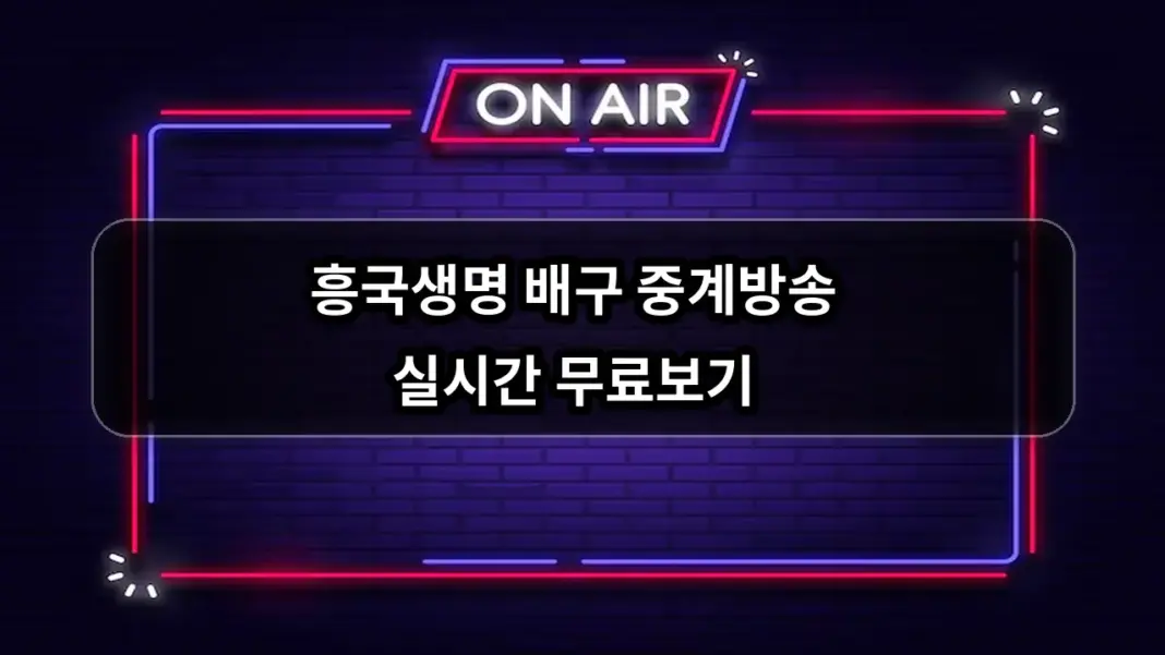 흥국생명 배구 경기일정 중계방송 실시간 무료보기